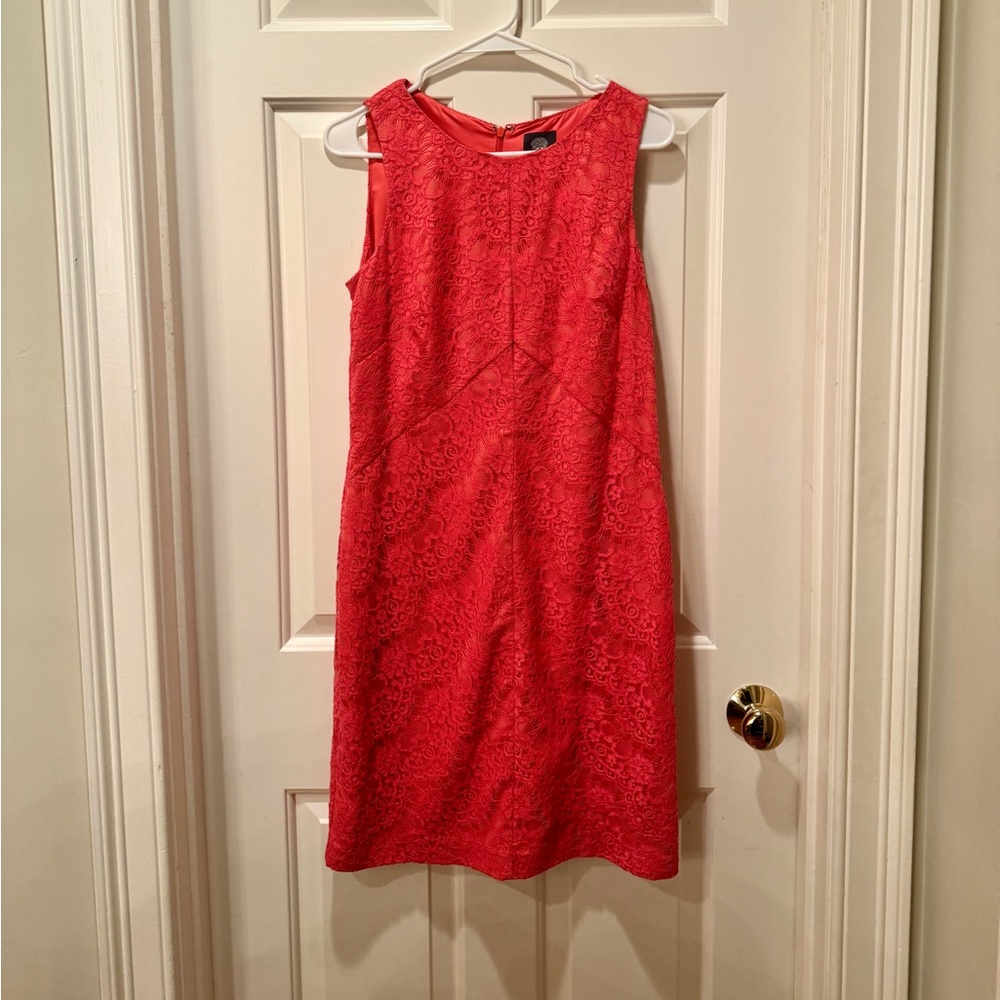 Vince Camuto Lace Peach Easter Dress